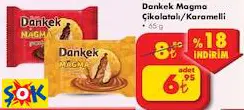 ÜLKER DANKEK MAGMA ÇİKOLATALI/KARAMELLİ 65 G